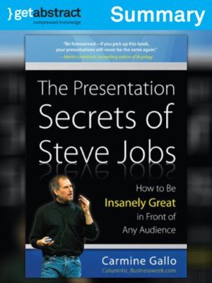 cover image of The Presentation Secrets of Steve Jobs (Summary)